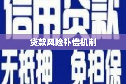 中埔贷款风险补偿机制