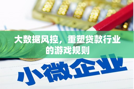 中埔大数据风控，重塑贷款行业的游戏规则