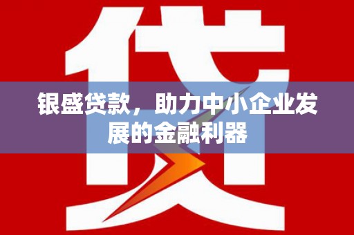 中埔银盛贷款，助力中小企业发展的金融利器