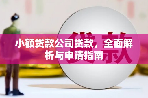 中埔小额贷款公司贷款，全面解析与申请指南