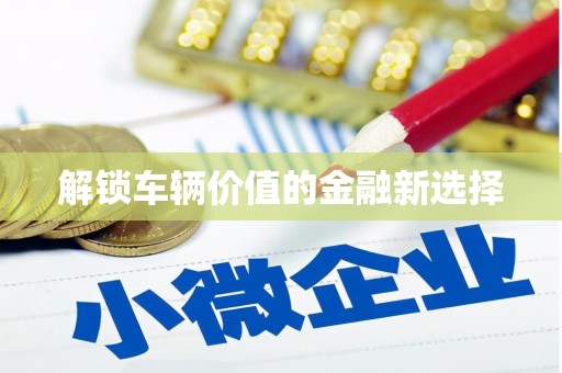 中埔解锁车辆价值的金融新选择