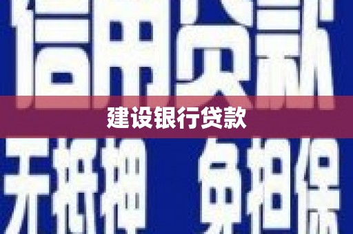 中埔建设银行贷款