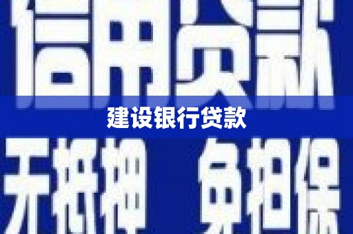 中埔建设银行贷款