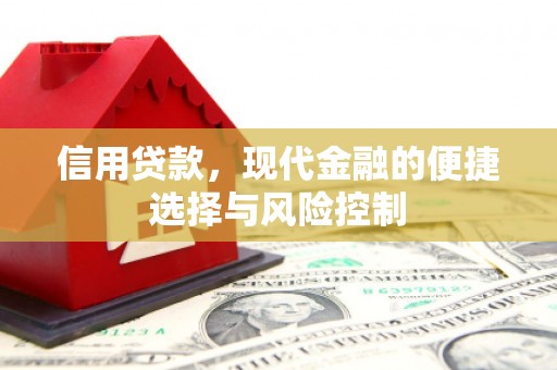 中埔信用贷款，现代金融的便捷选择与风险控制