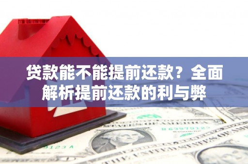 中埔贷款能不能提前还款？全面解析提前还款的利与弊