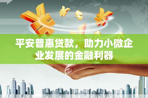 中埔平安普惠贷款，助力小微企业发展的金融利器