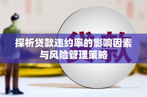 中埔探析贷款违约率的影响因素与风险管理策略