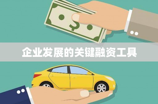 中埔企业发展的关键融资工具
