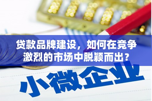 中埔贷款品牌建设，如何在竞争激烈的市场中脱颖而出？