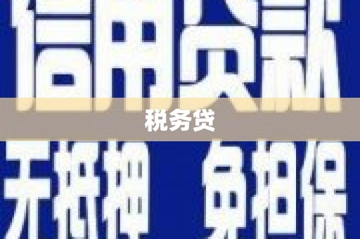 中埔税务贷