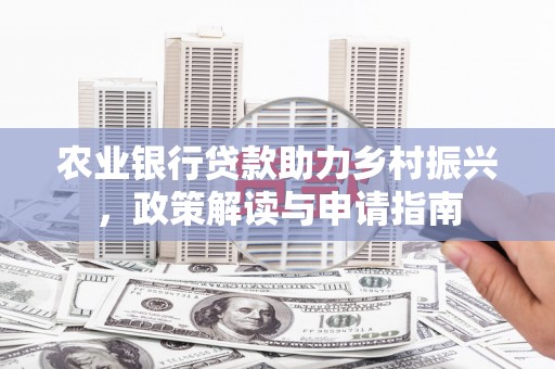中埔农业银行贷款助力乡村振兴，政策解读与申请指南