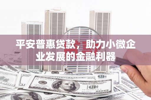 中埔平安普惠贷款，助力小微企业发展的金融利器