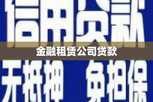 中埔金融租赁公司贷款