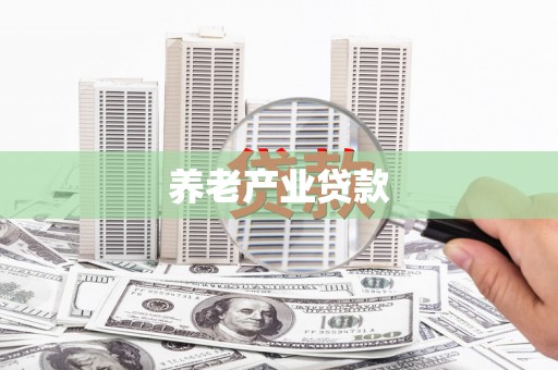 中埔养老产业贷款
