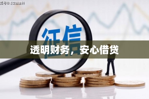 中埔透明财务，安心借贷